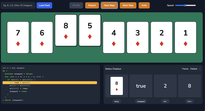 Bubble Sort Visualiser